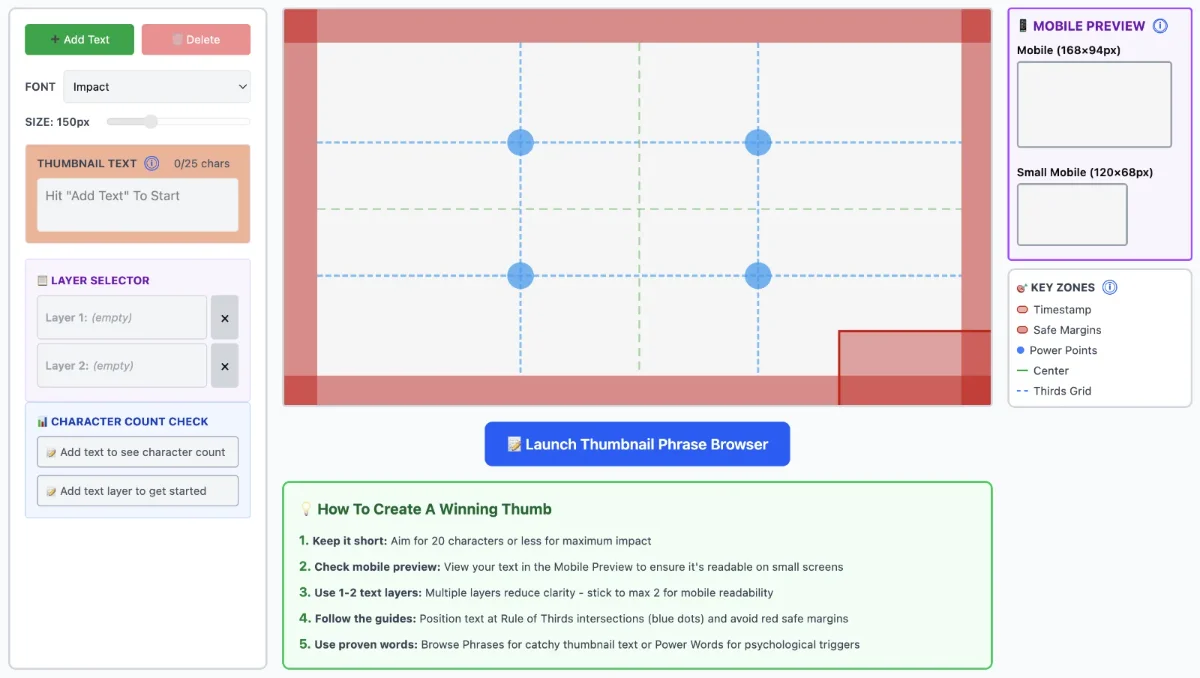 YouTube thumbnail maker preview